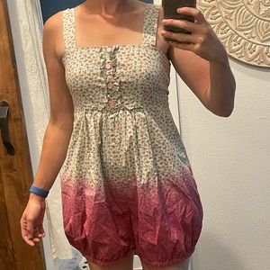 Betsey Johnson Vintage Multicolor Floral Romper